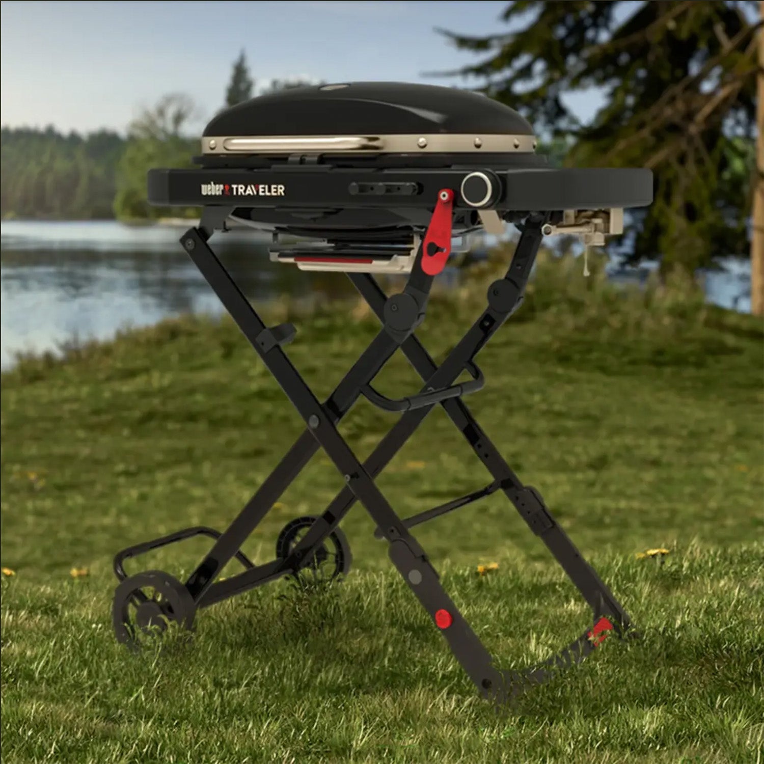 Weber Traveler Compact Portable Gas BBQ Grill